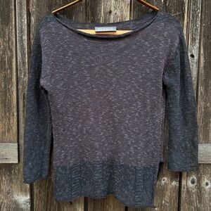 Bill Baber Sweater Handknit Muted Purple Gray Top Cottagecore Fairy Grunge  sz S